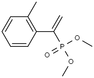 Phosphonic acid, P-[1-(2-methylphenyl)ethenyl]-, dimethyl ester Structure