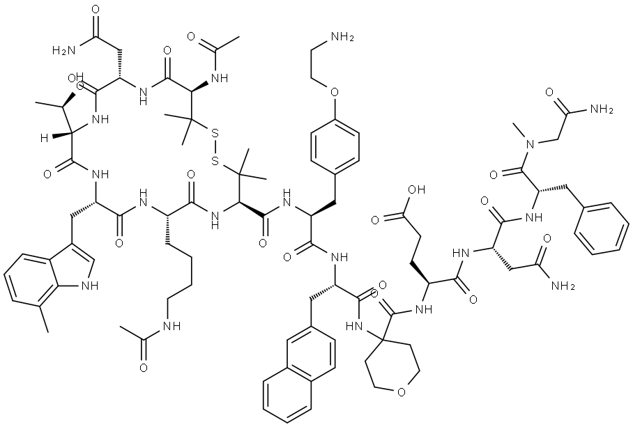 IL-23R inhibitor peptide-1 Structure