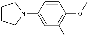 N-(3-Iodo-4-methoxyphenyl)pyrrolidine Structure