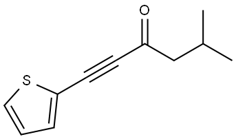 1-Hexyn-3-one, 5-methyl-1-(2-thienyl)- Structure