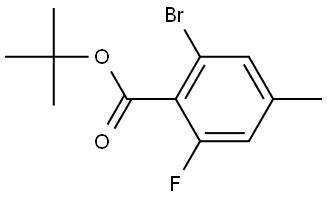 Tert-butyl 2-bromo-6-fluoro-4-methylbenzoate 구조식 이미지