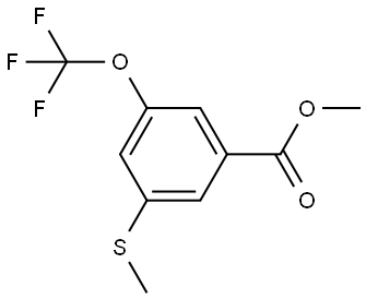 Methyl 3-(methylthio)-5-(trifluoromethoxy)benzoate 구조식 이미지