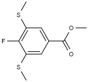 Methyl 4-fluoro-3,5-bis(methylthio)benzoate Structure