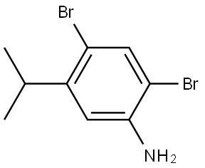 2,4-Dibromo-5-isopropylaniline Structure