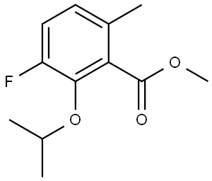 Methyl 3-fluoro-2-isopropoxy-6-methylbenzoate Structure