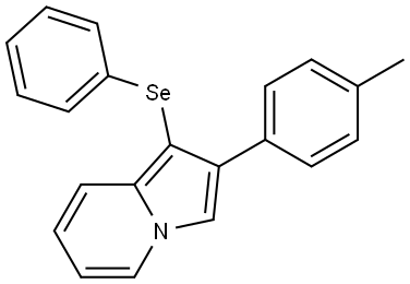 Indolizine, 2-(4-methylphenyl)-1-(phenylseleno)- Structure