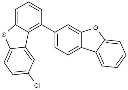 Dibenzofuran, 3-(8-chloro-1-dibenzothienyl)- Structure