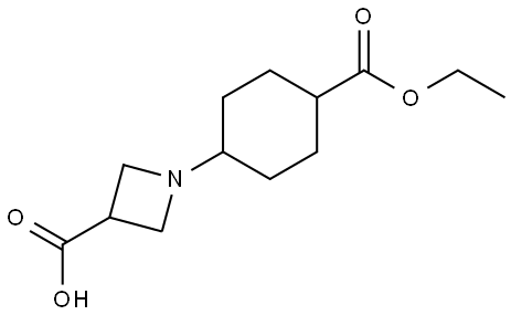 1-(4-(ethoxycarbonyl)cyclohexyl)azetidine-3-carboxylic acid Structure