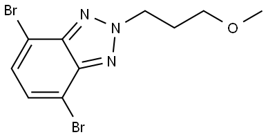 4,7-dibromo-2-(3-methoxypropyl)-2H-benzo[d][1,2,3]triazole Structure