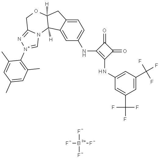 4H,6H-Indeno[2,1-b][1,2,4]triazolo[4,3-d][1,4]oxazinium, 9-[[2-[[ Structure