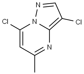 3,7-dichloro-5-methylpyrazolo[1,5-a]pyrimidine Structure