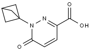 1-(bicyclo[1.1.1]pentan-1-yl)-6-oxo-1,6-dihydropyridazine-3-carboxylic acid Structure