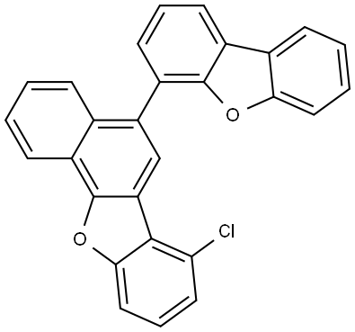 Benzo[b]naphtho[2,1-d]furan, 7-chloro-5-(4-dibenzofuranyl)- Structure