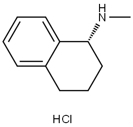 1-Naphthalenamine, 1,2,3,4-tetrahydro-N-methyl-, hydrochloride (1:1), (1R)- Structure