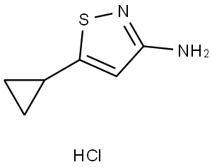 5-Cyclopropylisothiazol-3-amine hydrochloride Structure