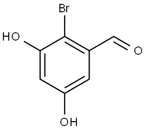 Benzaldehyde, 2-bromo-3,5-dihydroxy- Structure