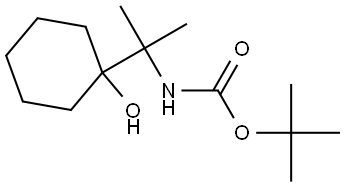 tert-butyl (2-(1-hydroxycyclohexyl)propan-2-yl)carbamate Structure