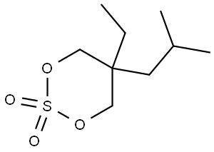 1,3,2-Dioxathiane, 5-ethyl-5-(2-methylpropyl)-, 2,2-dioxide Structure