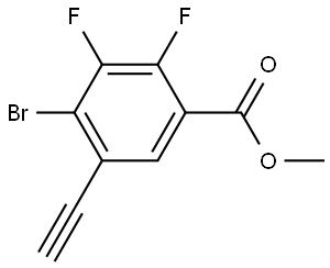 Methyl 4-bromo-5-ethynyl-2,3-difluorobenzoate Structure