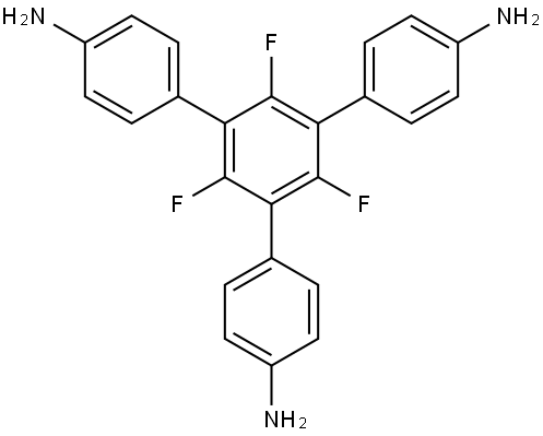 5'-(4-aminophenyl)-2',4',6'-trifluoro-[1,1':3',1''-terphenyl]-4,4''-diamine Structure