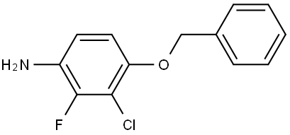 Benzenamine, 3-chloro-2-fluoro-4-(phenylmethoxy)- Structure