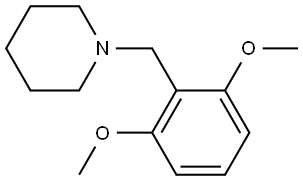 1-[(2,6-Dimethoxyphenyl)methyl]piperidine Structure