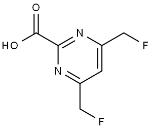 4,6-bis(fluoromethyl)pyrimidine-2-carboxylic acid Structure