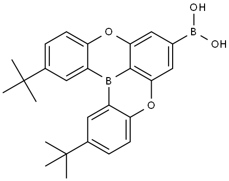 (2,12-di-tert-butyl-5,9-dioxa-13b-boronaphthalene[3,2,1-de]anthracene-7-yl)boronic acid Structure