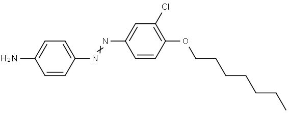 4-[[3-Chloro-4-(heptyloxy)phenyl]diazenyl]aniline Structure