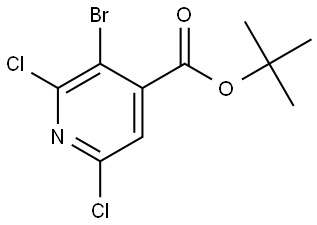 tert-butyl 3-bromo-2,6-dichloroisonicotinate 구조식 이미지
