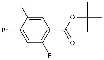 tert-butyl 4-bromo-2-fluoro-5-iodobenzoate Structure