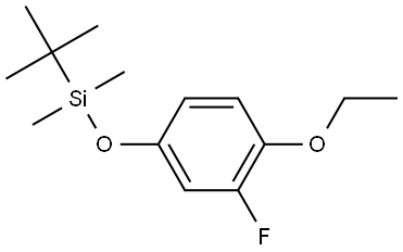 tert-butyl(4-ethoxy-3-fluorophenoxy)dimethylsilane Structure