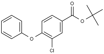 Tert-butyl 3-chloro-4-phenoxybenzoate 구조식 이미지