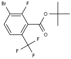 Tert-butyl 3-bromo-2-fluoro-6-(trifluoromethyl)benzoate Structure