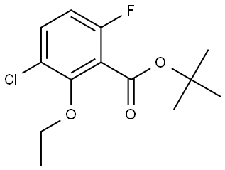 tert-butyl 3-chloro-2-ethoxy-6-fluorobenzoate 구조식 이미지