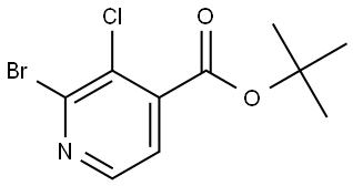 Tert-butyl 2-bromo-3-chloroisonicotinate Structure