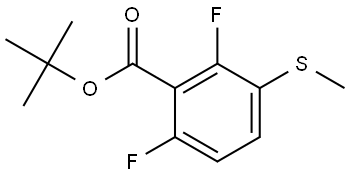 Tert-butyl 2,6-difluoro-3-(methylthio)benzoate Structure