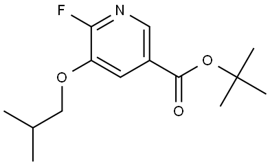 tert-butyl 6-fluoro-5-isobutoxynicotinate Structure