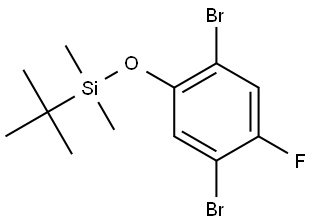 tert-butyl(2,5-dibromo-4-fluorophenoxy)dimethylsilane Structure