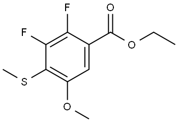 Ethyl 2,3-difluoro-5-methoxy-4-(methylthio)benzoate Structure