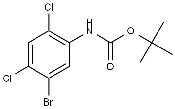 Tert-butyl (5-bromo-2,4-dichlorophenyl)carbamate 구조식 이미지