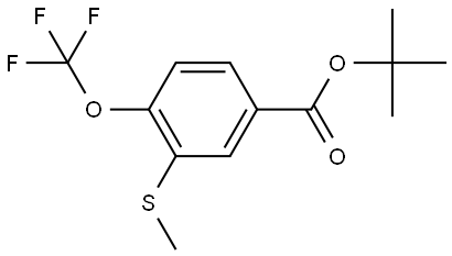 tert-butyl 3-(methylthio)-4-(trifluoromethoxy)benzoate 구조식 이미지