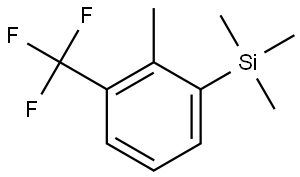 trimethyl(2-methyl-3-(trifluoromethyl)phenyl)silane Structure