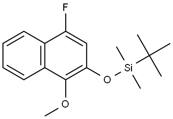tert-butyl((4-fluoro-1-methoxynaphthalen-2-yl)oxy)dimethylsilane Structure