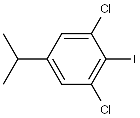 1,3-Dichloro-2-iodo-5-isopropylbenzene Structure