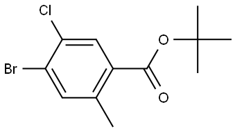 Tert-butyl 4-bromo-5-chloro-2-methylbenzoate Structure