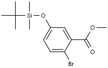 methyl 2-bromo-5-((tert-butyldimethylsilyl)oxy)benzoate Structure