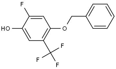 4-(benzyloxy)-2-fluoro-5-(trifluoromethyl)phenol Structure