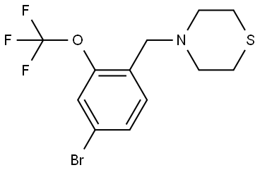 4-(4-bromo-2-(trifluoromethoxy)benzyl)thiomorpholine Structure