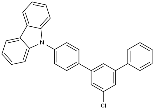 9-(5'-Chloro-[1,1':3',1''-Terphenyl]-4-Yl)-9H-Carbazole Structure